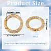 4Pcs Brass Micro Pave Cubic Zirconia Spring Gate Rings KK-SC0007-73-2