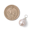 Natural Baroque Pearl Keshi Pearl Pendants PALLOY-JF05005-2