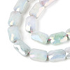 Anti-Tarnish Electroplate Glass Beads Strands GLAA-T025-29D-3