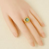 304 Stainless Steel with Natural Shell Cuff Open Rings for Women CR7720-4-2