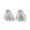 Flower Brass Bead Tips KK-M326-10P-2