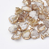 Natural Druzy Agate Pendants G-Q494-76F-1