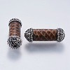 Snakeskin Leather Beads RB-I076-09-2