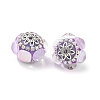 Acrylic Rhinestone Rondelle Beads CLAY-NH0003-02AS-03-2