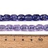 Transparent Crackle Glass Beads Strands GLAA-Q108-04A-07-4