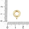 Brass Spring Gate Rings KK-G522-10G-3