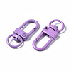 Spray Painted Eco-Friendly Alloy Swivel Snap Hooks Clasps PALLOY-T080-02F-NR-3