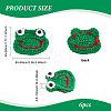 Frog's Head Shape Cartoon Style Polyester Knitted Costume Ornament Accessories DIY-BC0006-65-2
