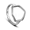 SHEGRACE Classic Rhodium Plated 925 Sterling Silver Finger Rings JR306A-1