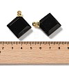 Natural Obsidian Perfume Bottle Pendants G-Z039-05G-03-3