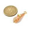 2Pcs Electroplated Natural Quartz Crystal Dyed Copper Wire Wrapped Pendants PALLOY-JF03174-01-2