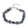 Natural Lapis Lazuli Beads Bracelets for Women BJEW-H623-02S-19-4