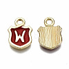 Alloy Enamel Charms ENAM-T012-03W-RS-3