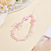 1Pc Resin Beaded Mobile Phone Lanyard Wrist Strap AJEW-LP0004-38-1