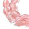 Cherry Quartz Glass Beads Strands G-I369-B22-01B-4