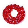 Electroplate Opaque Solid Color Glass Beads Strands LS-EGLA-A044-P4mm-L15-2