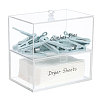 Acrylic Double Layer Cosmetic Storage Display Box AJEW-WH0419-25-1