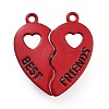 Alloy Enamel Split Pendants ENAM-P255-01C-1