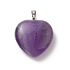 Natural Amethyst Pendants G-B042-02P-05-3