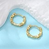 Brass Micro Pave Cubic Zirconia Huggie Hoop Earrings X-EJEW-K083-34G-B-5