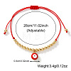 Evil Eye Brass Enamel Charm Bracelets LY1525-4-3