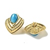 Cat Eye Stud Earrings EJEW-G400-60G-03-2