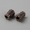 Brass EDC European Beads KK-WH0081-63R-2
