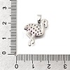 Brass Cubic Zirconia Pendants KK-B187-12P-3