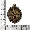 Tibetan Style Alloy Pendant Cabochon Settings TIBE-T003-09AB-NR-3