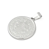 304 Stainless Steel Pendants STAS-A053-24C-P-2