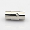 Tarnish Resistant Column 304 Stainless Steel Locking Tube Magnetic Clasps STAS-N014-25-4mm-1