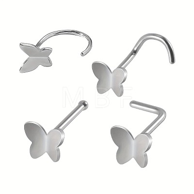 316L Surgical Stainless Steel Nose Studs & Rings WGDED3D-02-1