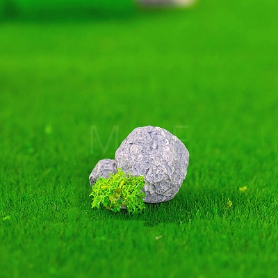 Resin Stone & Grass Display Decoration RESI-G070-03D-1