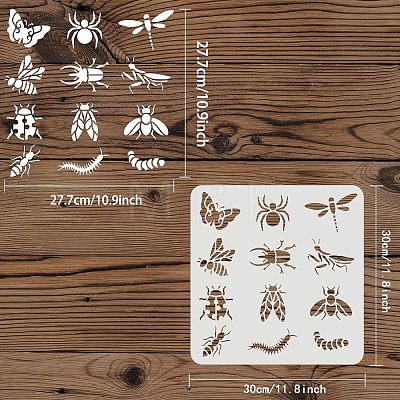 Large Plastic Reusable Drawing Painting Stencils Templates DIY-WH0172-807-1