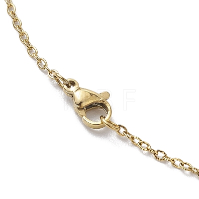 Glass Seed Beads Pendant Necklaces NJEW-MZ00038-1