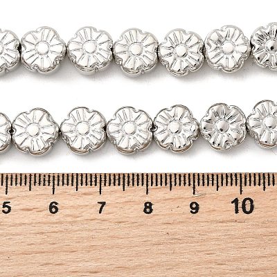 Electroplate Glass Beads Strands EGLA-F166-10P-1