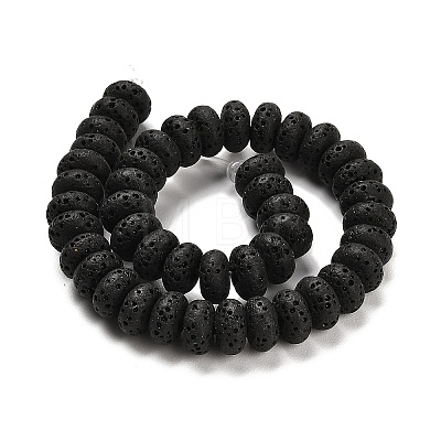 Natural Lava Rock Dyed Beads Strands G-L586-B02-02-1