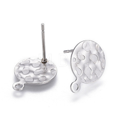 Non-Tarnish 304 Stainless Steel Stud Earring Findings STAS-P245-29P-1