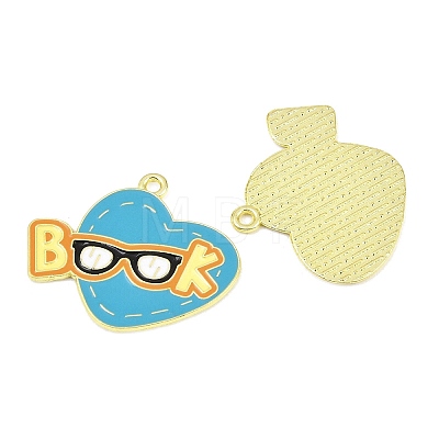 Alloy Enamel Pendants ENAM-L055-01J-01-1