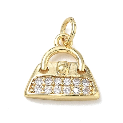 Brass with Crystal Rhinestone Charms RB-CBA6830-07G-02-1