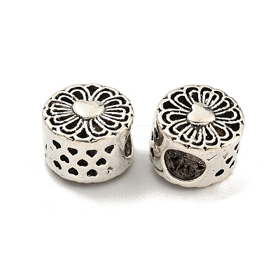 Rack Plating Alloy European Beads FIND-B034-26AS-1
