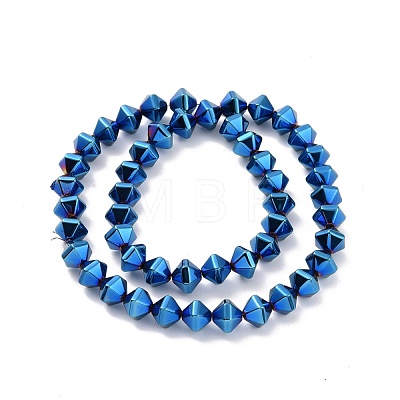 Electroplated Non-magnetic Synthetic Hematite Beads Strands G-G862-01D-1