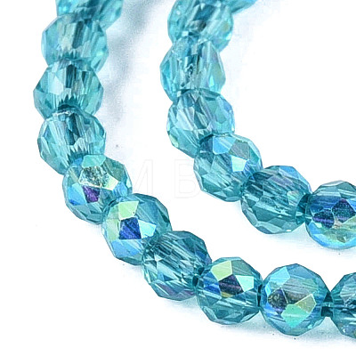 Transparent Glass Beads Strands EGLA-N028-01A-A05-1