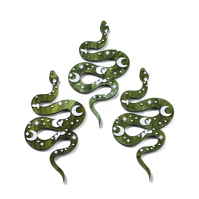Western Style Acrylic Big Pendants OACR-I002-01-1