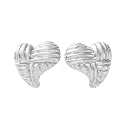 304 Stainless Steel Stud Earrings for Women EJEW-K306-03P-1