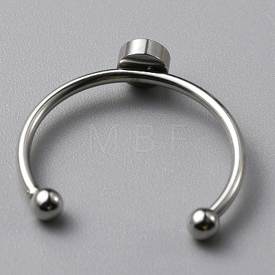 304 Stainless Steel Cuff Ring Components FIND-WH0129-74A-P-1