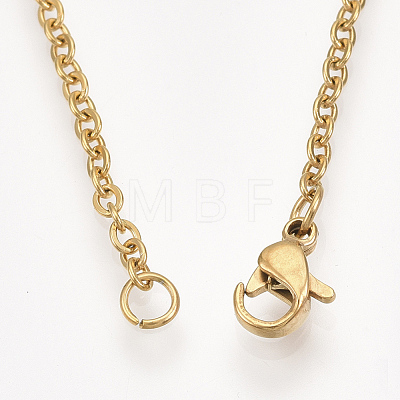 201 Stainless Steel Pendant Necklaces NJEW-T009-JN083-2-40-1