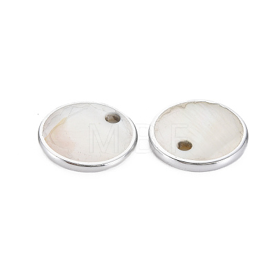 Natural Freshwater Shell Charms SHEL-T018-31B-1