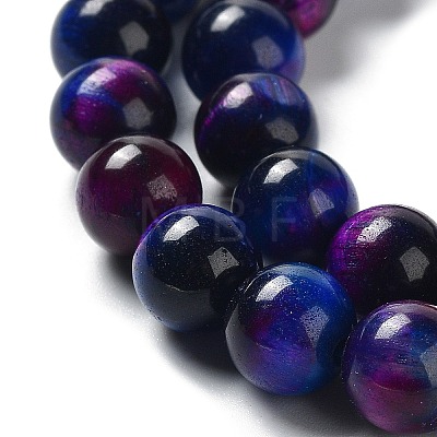 Natural Rainbow Tiger Eye Beads Strands G-NH0002-A01-B02-1