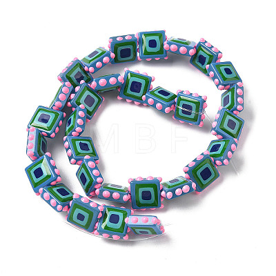 Baking Paint Glass Enamel Beads LAMP-S079-14E-1